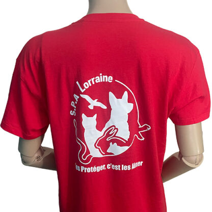 T-shirt adulte rouge – Image 2