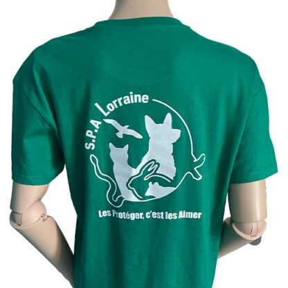 T-shirt adulte vert – Image 2