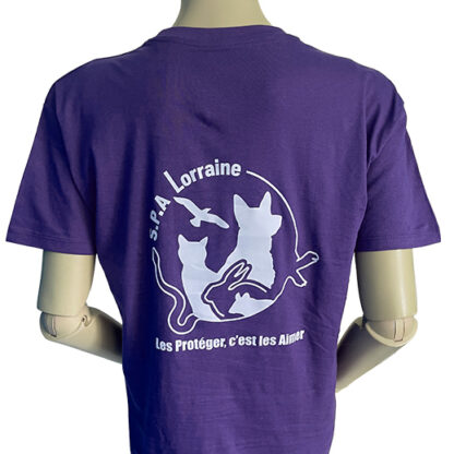T-shirt adulte violet – Image 2