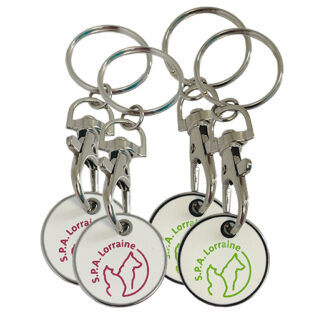 Porte-clé jeton (lot de 4)