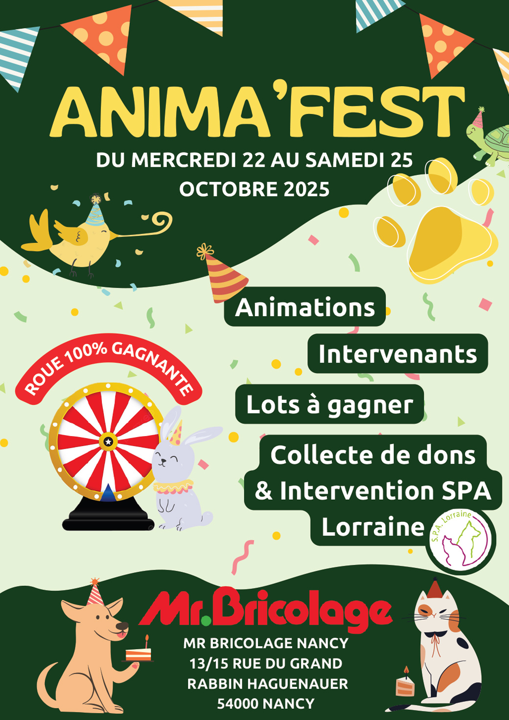 • 40x60 Noel animaux 2025